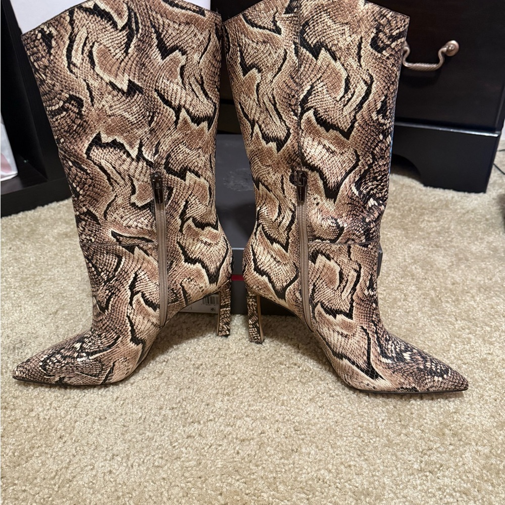Vince Camuto Colorful Twisted Snake Boots